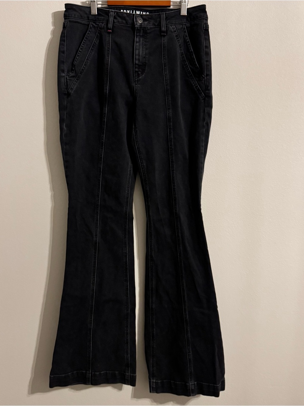 Idyllwind Western Black Front-Seam Flare bell bottom Jeans 12/32